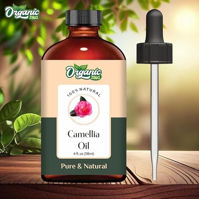 Camellia (Camellia Japonica) Oil | Pure & Natural Carrier Oil for Skincare, Hair Care & Massage - 118ml/3.99fl oz