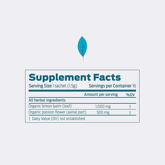 HELPS TEAS | Helps Relax Tea | Relaxing Organic herbal blend of Lemon Balm and Passionflower. Fights Anxiety To Rest Better and Helps You Unwind | 16 Tea Bags - Pack of 6 |