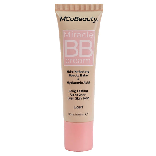 MCoBeauty Miracle BB Cream, Light, Skin-Perfecting Coverage for Effortless Beauty, Vegan, Cruelty Free Cosmetics