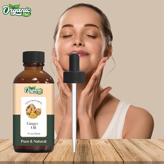 Ginger (Zingiber officinale) Oil | Pure & Natural Essential Oil for Skincare, Massage, Aroma and Diffusers- 30ml/1.01fl oz