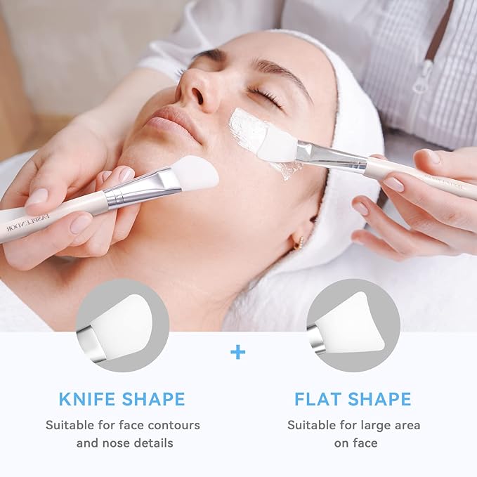 Peel-off Alginate Powder Face Mask with 9 in 1 Face Mask Mixing Bowl Set, SPA Quality, 240g/8Pcs