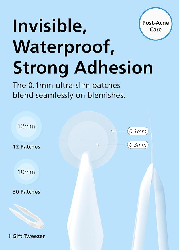 EasyDerm Beauty Patch(84 Counts) - 100% Hydrocolloid Pimple Patch for Zit Spot Care, K-Beauty, Daewoong Pharmaceutical, Korean Acne Patches