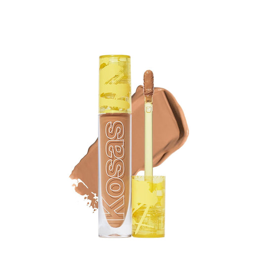 Kosas Revealer Concealer - Medium Coverage Makeup with Hyaluronic Acid, Conceals Dark Circles Under Eyes, Dark Spots and Blemishes + Brightens, Hydrates, Long-Lasting & Vegan, (Tone 07 N)