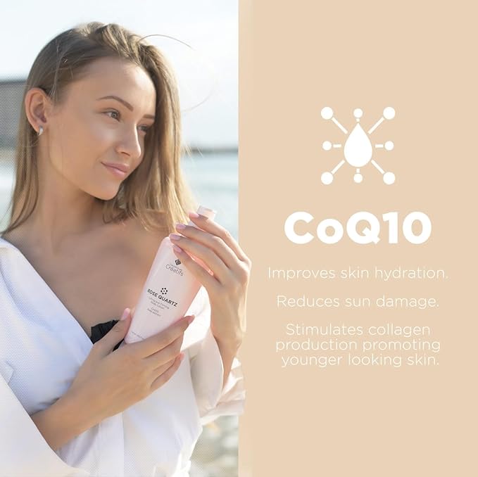 Rose Quartz Body Lotion with CoQ10, Kelp Extract and Hydrating Antioxidants, 8.5 fl. oz.