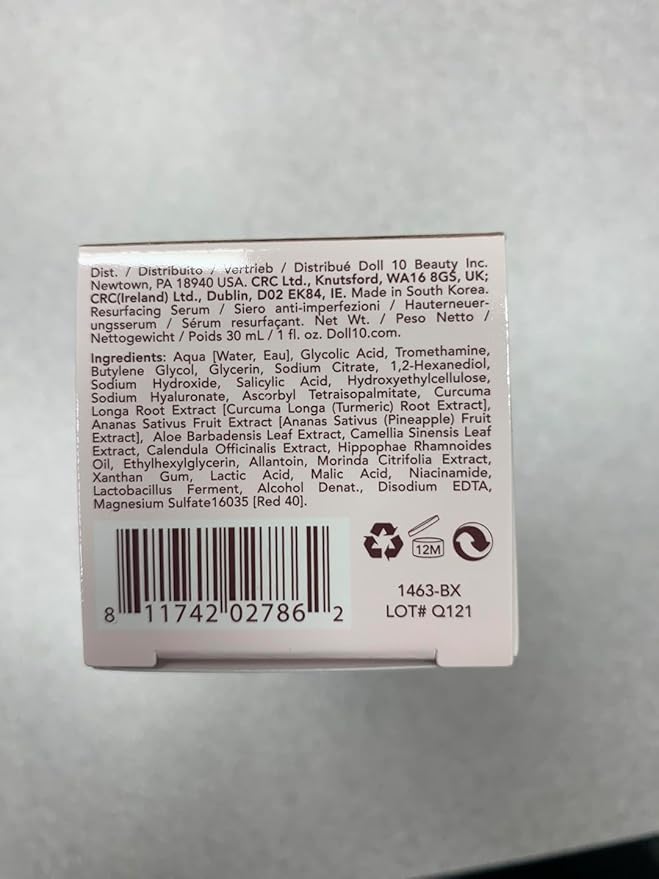 Doll 10 - Smooth Assist Overnight Facial 11% Triple-Acid Resurfacing Serum - Proven Overnight Transformation - Improves Skin Tone, Pores, Wrinkles & More - Vegan, Cruelty Free & No Parabens (1 oz)