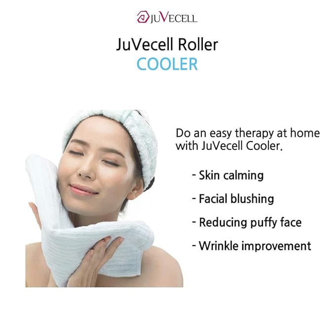JUVECELL Ice Roller for Puffiness, Face & Eyes Cooler Facial Roller to Press Serums, Cream and Oil Into Skin, Massager Skin Care Tool, Eye Massager and Neck Roller