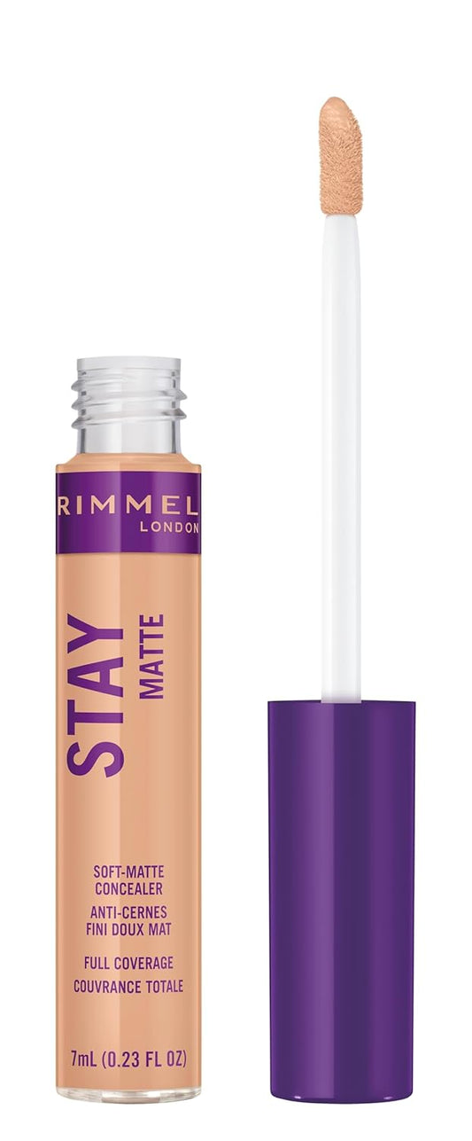 Rimmel London Stay Matte - 111 Fair - Concealer, 24-Hour Wear, Shine Control, Fights Free Radicals, 0.23oz