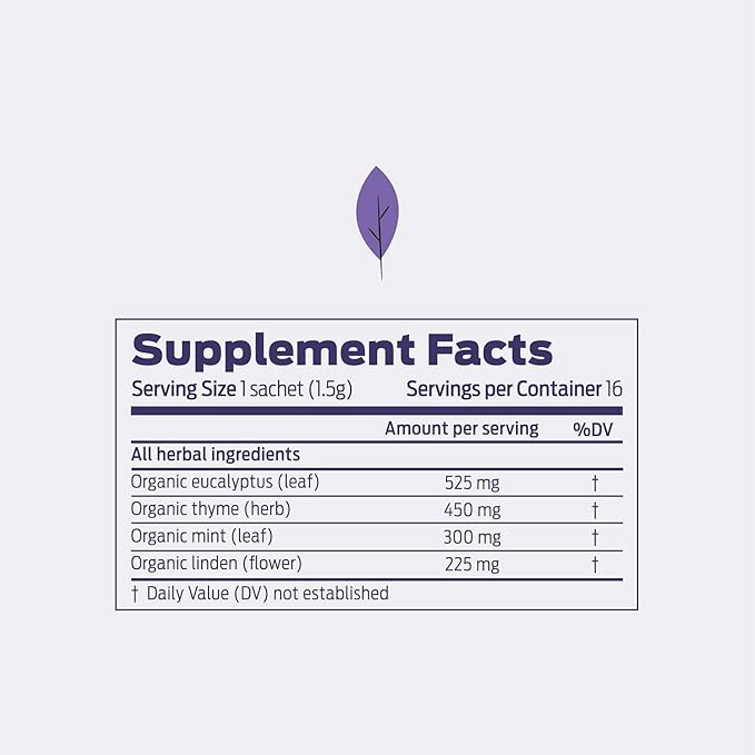 HELPS TEAS | Helps Breathe Well Tea | Organic herbal blend of Eucalyptus, Thyme, Tila and Mint that clear your sinuses and strengthening your inmune system | 16 Tea Bags - Pack of 3 |