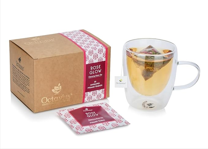 Pyramid Teabags Enveloped (ROSE GLOW TEA BAGS) | Mothers Day Tea Gift Box