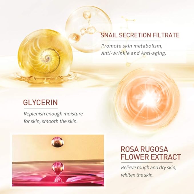 Snail Extract Skin Treatment Mask - Moisturizing, Hydrating, Brightening, Soothing