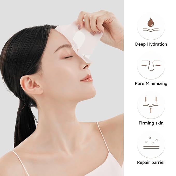 Collagen Face Mask,Deep Collagen Anti-Wrinkle Lifting Overnight Mask,for Lifting,Firming and Moisturizing(5pcs/1box)