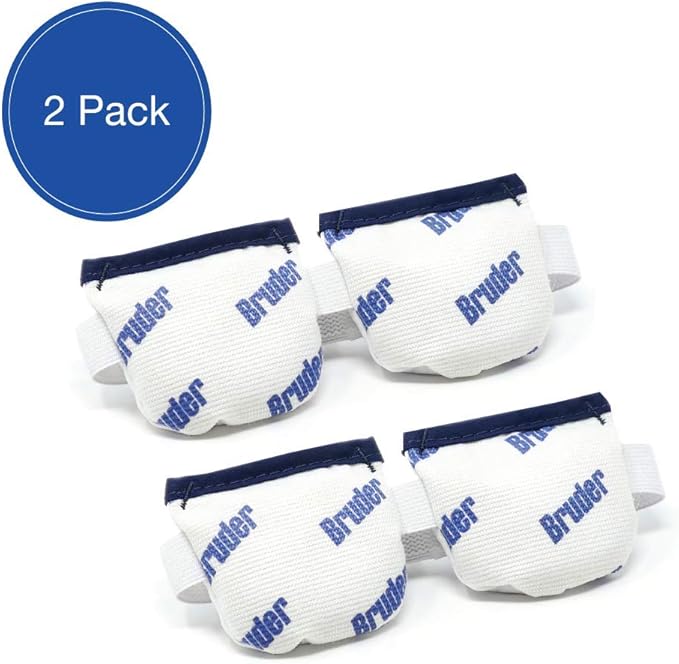 Bruder Moist Heat Compress | Microwave Activated Mask | Reusable, Washable, Non-allergenic | Fast Acting Relief for Dry Eye and Other Irritations | (Pack of 2)