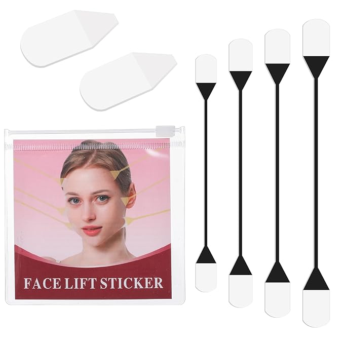 Face Lift Tape Invisible, Instant Face Tape 24Pcs Facelift Tapes for Facee Invisible with Bands, Adhesive Lifting Patch Facee Lifting Band Neck and Eye Lift Tapes for Women Ladies