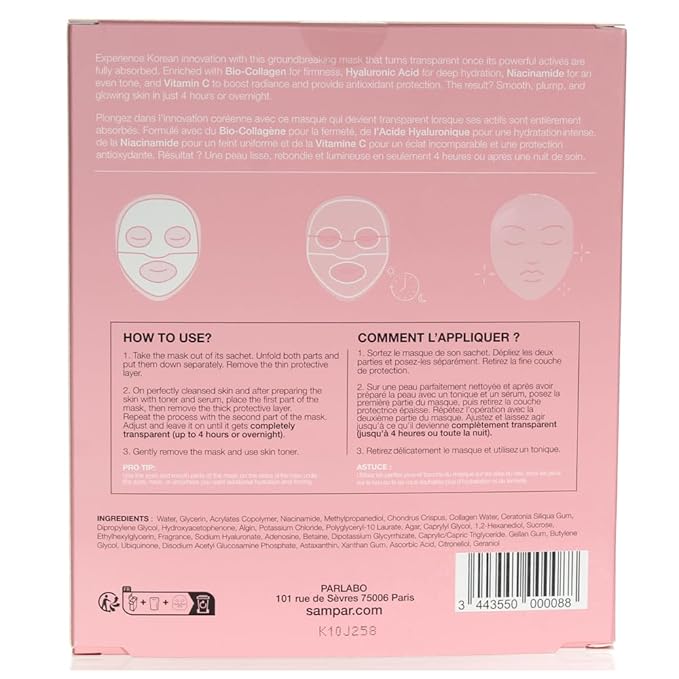 Hydrafuse Collagen 4 Hours or Overnight Mask – Korean Skincare for Radiant, Smooth Skin | Anti-Aging Face Mask with Ultra-Potent Collagen to Reduce Wrinkles, Tighten Pores & Boost Glow (4-Pack)