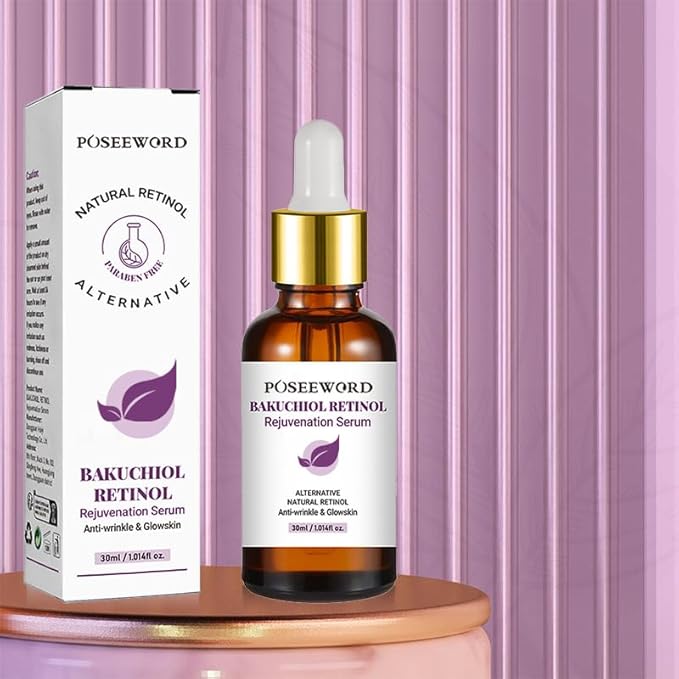 Venature Bakuchiol Retinol Rejuvenation Serum, Retinol & Vitamin for Wrinkles Bakuchiol Retinol Face Serum Korean, Retinol Serum for Wrinkles (2Pcs)