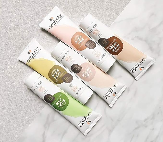 Argiletz yellow clay mask for combination skin 100g / 3.53 fl.oz. 100% sourced and produced in France. Finest grade of clay.