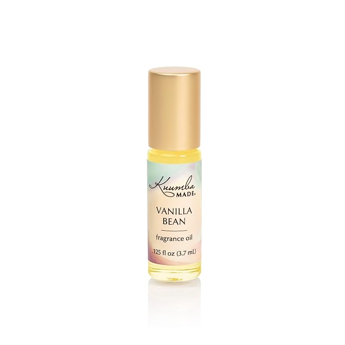 Kuumba Made Vanilla Bean Fragrance Oil Roll-On 0.125 fl oz (3.7ml) | Rollerball Perfume | Alcohol Free