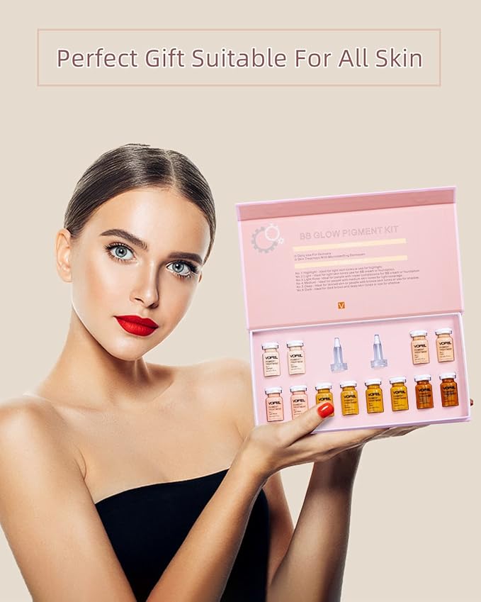 BB Glow Starter Kit for Microneedling Serum Pigment Ampoule Skin Treatment Kits 0.27oz 24 Vials