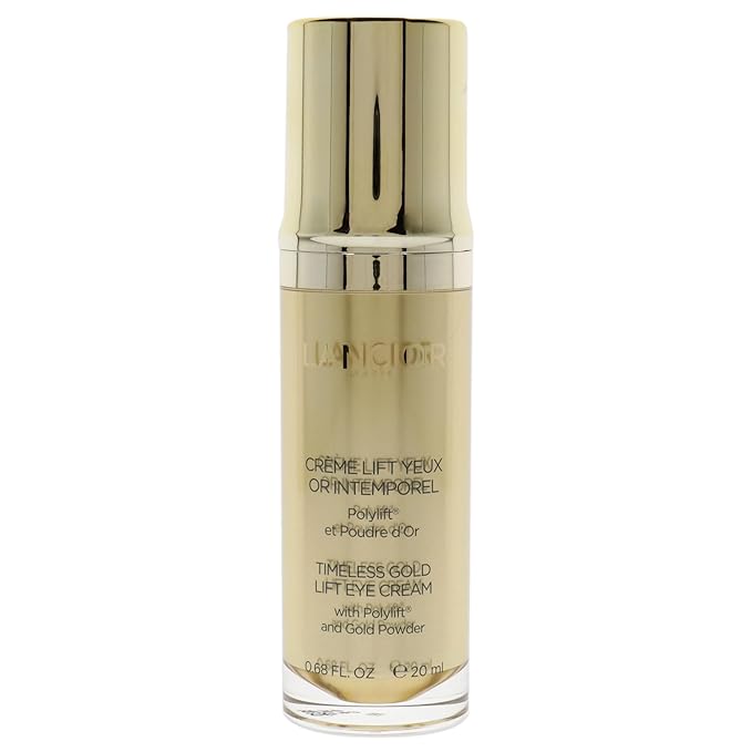 Timeless Gold Lift Eye Cream - Fights Against The Signs Of Aging Around The Eyes - Helps Skin Regain Suppleness - Brightens And Opens Up Eye Area - Highly Effective Ingredients - 0.7 Oz