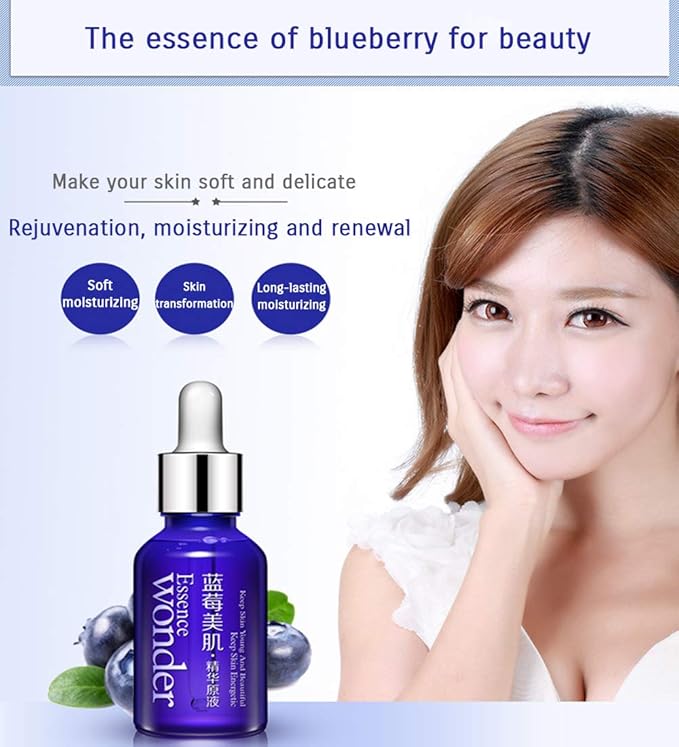 BIOAQUA Skin Care Blueberry Serums Hyaluronic Essence Acid Liquid Anti Wrinkle Anti Aging Collagen Pure Moisturizing Day 15ml