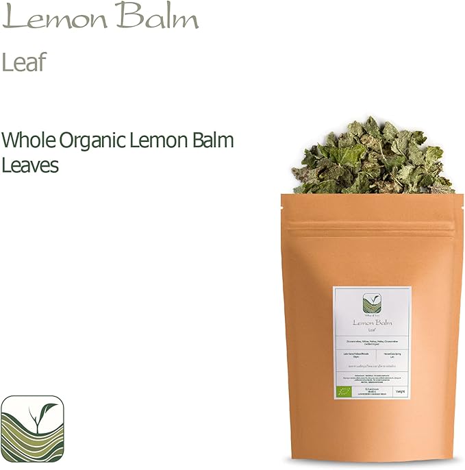 Lemon Balm Organic Loose Leaf - Sweet Lemony - Dried Mellisa Officinialis - Organic Lemon Balm Tea Lemonbalm Tea Lemin Lemon Leaves Lemon Balm Loose Tea Lemon Balm Leaves Loose Leaf Lemon Balm