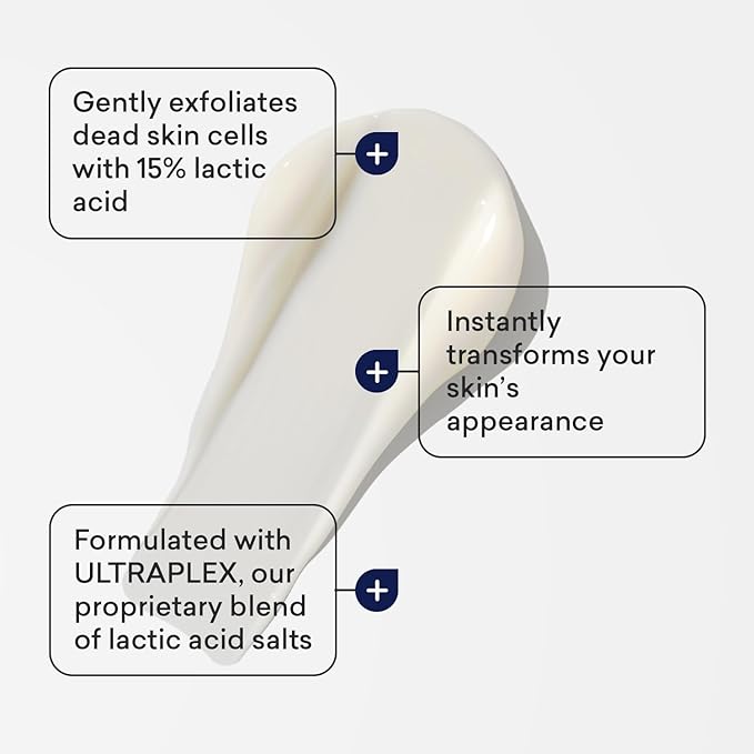 AmLactin Intensive Healing Body Lotion for Dry Skin, 14.1 oz Pump Bottle, 2-in-1 Exfoliator & Moisturizer with Ceramides & 15% Lactic Acid for Relief from Dry Skin (Packaging May Vary)