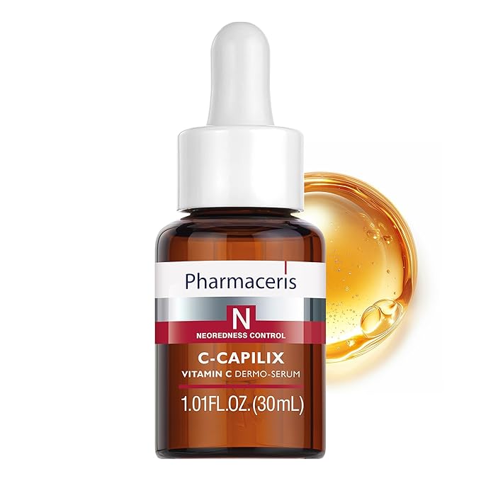 C-CAPILIX Vitamin C Dermo-Serum with 1200 mg Vitamin C & Avocado Oil, Helps to Brighten Skin Tone, for Sensitive, Aging and Redness-Prone Skin, 1.01 fl oz