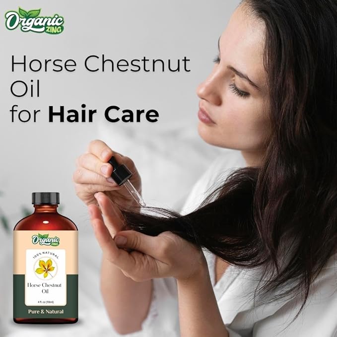 Horse Chestnut (Aesculus hippocastanum) Oil | Pure & Natural Essential Oil for Skincare, Hair Care & Massage- 118ml/4 fl oz