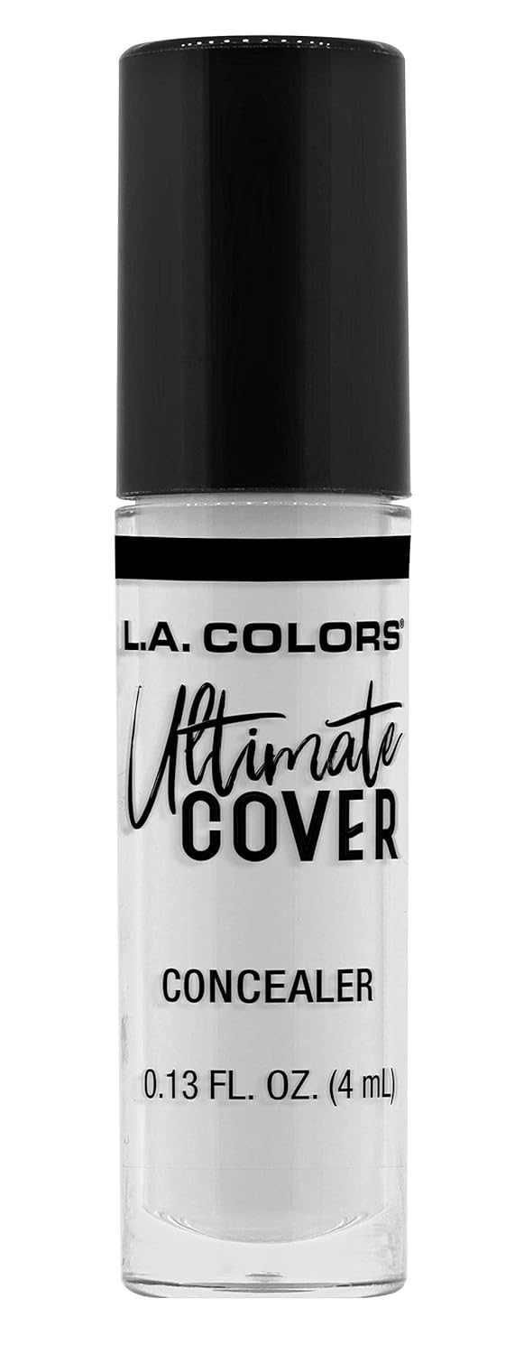 L.A. COLORS Ultimate Cover Concealer- Sheer White Corrector, 0.13 Fl Ounce