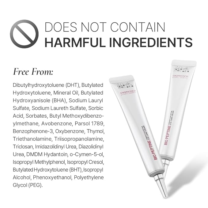 Pregnancy Safe Fermentation Peptine Eye Care Cream Under Eye Cream with 8 Peptides and Niacinamide, Anti Aging Eye Cream for Wrinkles & Crows Feet Korean Skincare 20ml 0.68 Fl Oz