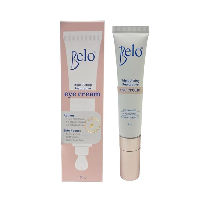 Belo Triple-Acting Restorative Eye Cream, for Fine Lines, Puffiness and Dark Circles, 15ml