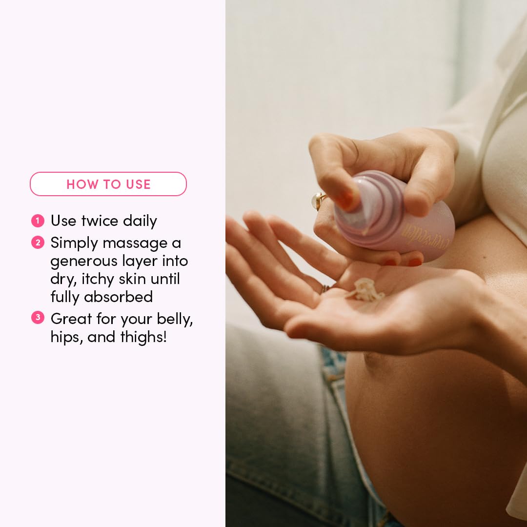 Evereden Nourishing Stretch Mark Cream 50ml | Clean and Unscented Pregnancy Skincare | Stretch Mark Prevention