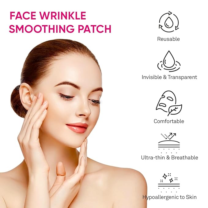 Facial and Forehead Wrinkle Patches: Face Wrinkle Treatment for Forehead, Smile Line, Under Eye- Anti Wrinkle Patches 192pcs