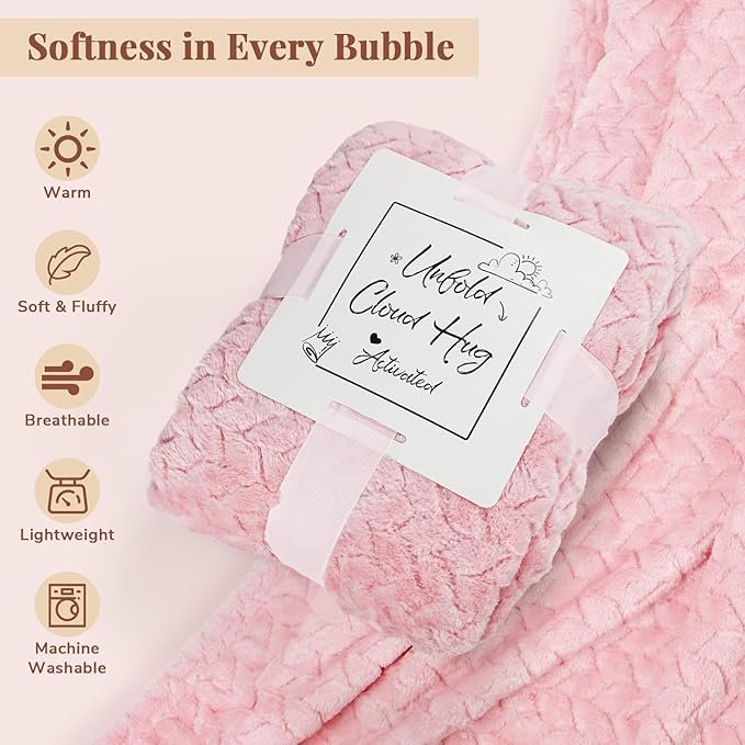 Birthday Gifts for Women - Luxury Self Care Gift Basket for Her, Mom, Sister, Bestied Coworker - Unique Spa Care Package with Flannel Blanket - Ideal for Mother's Day, Get Well Soon