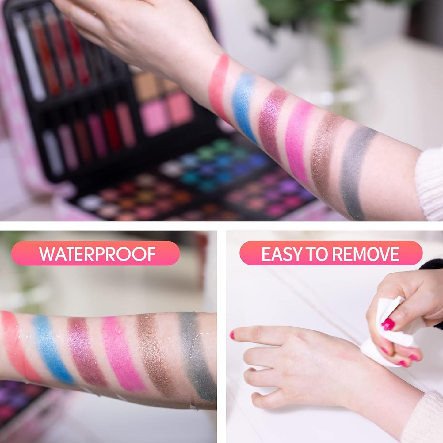 Hot Sugar Makeup Kit for Teenager Girls 10-12, All in One Beginner Makeup Kit for Women Full Kit, Teen makeup kit Cosmetic Gift Set on Birthday Christmas (MINT DAISY)