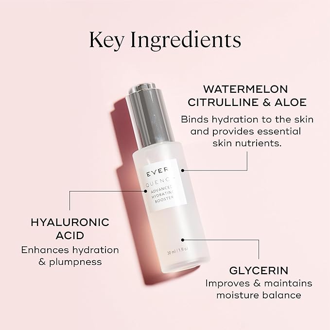 EVER Advanced Hydrating Serum - Hyaluronic Acid Serum for Face, Peptides Face Serum, Hydrating Serum for Women, Anti-Aging Moisturizing Serum, Reduces Fine Lines and Wrinkles, 1 fl oz