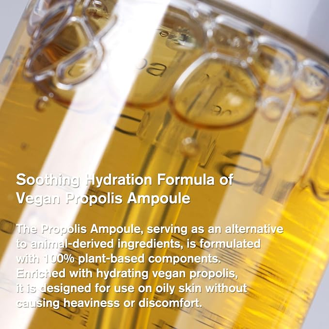 Calming & Nourishing Duo: Vegan S.Nailed it yam Essence & Propolis.t ampoule, Soothing, Firming, Korean Skincare Set