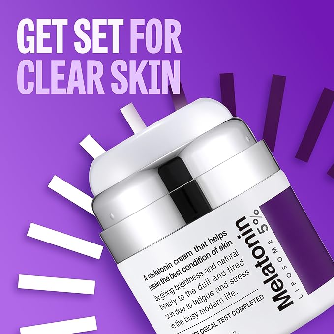 Time Return Melatonin Cream | Face Hydrating Cream & Face Moisturizer for Dry Skin | Relaxing Face Cream for Women & Men | Melatonin Face Cream for Resilient Skin, 1.76 oz