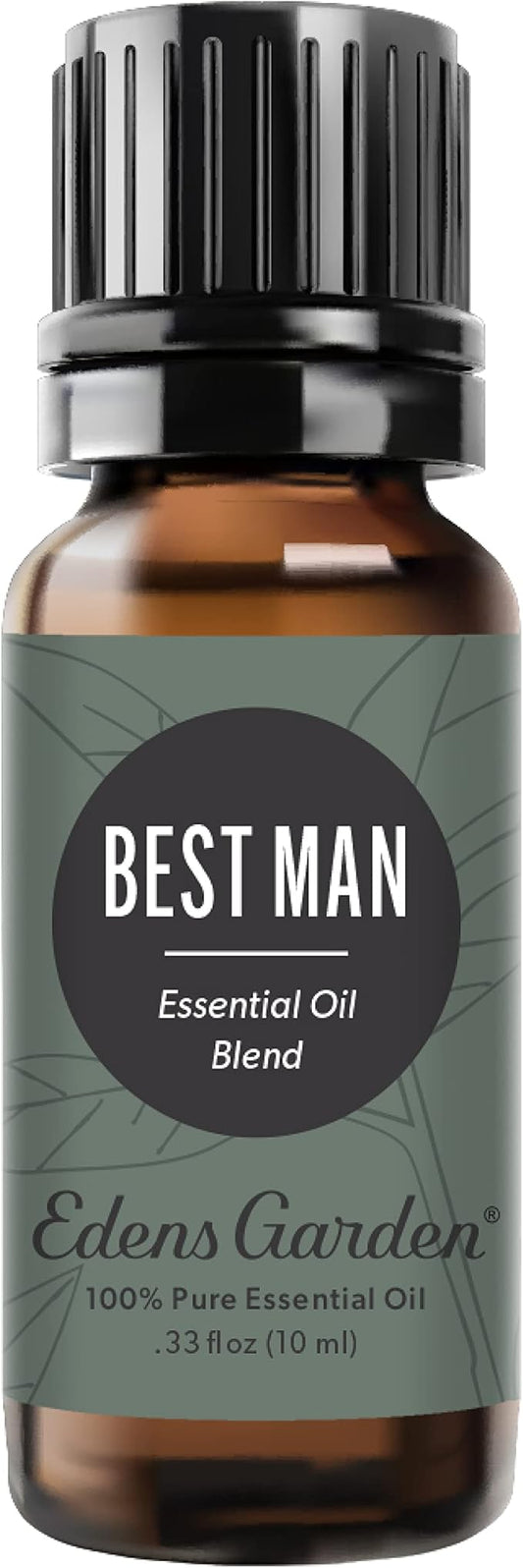 Edens Garden Best Man Essential Oil Blend- 100% Pure Premium Grade, Undiluted, Natural, Therapeutic, Aromatherapy, The Best for Diffusing, Skin, Candle, Humidifiers 10 ml (.33 fl oz)
