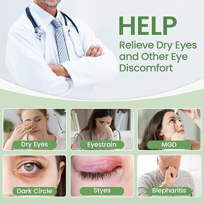 Aroma Season Vibrating Heated Eye Mask and Hygienic Eyelid Sheets