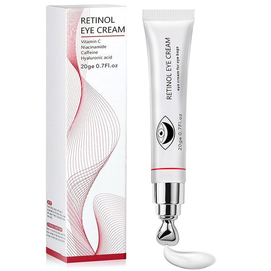 Instant Reduction of eye bags-Retinol Eye Cream Dark circles,Relieves Dark Circles And Puffiness, Youth Eye Cream: Anti-Wrinkles,Hydrating, Tightens The Delicate Skin Under The Eyes 0.7 OZ