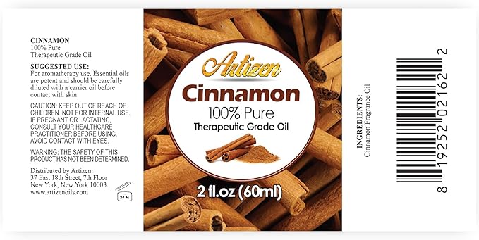 Artizen 2oz Oils - Cinnamon Essential Oil - 2 Fluid Ounces