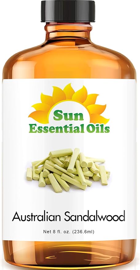 Sun Essential Oils Sandalwood Essential Oil 8 oz – Aromatherapy Sandalwood Oil for Diffusers