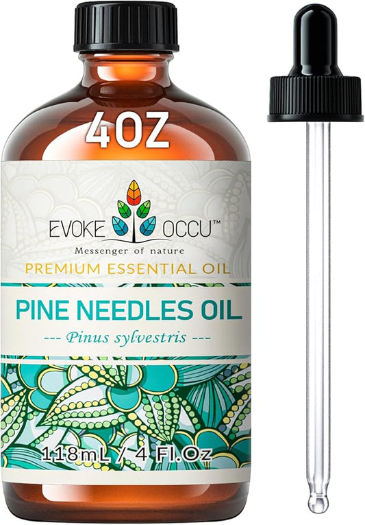 EVOKE OCCU Pine Essential Oil for Home Diffuser Fragrance DIY Candle Soap Making - 4 FL Oz