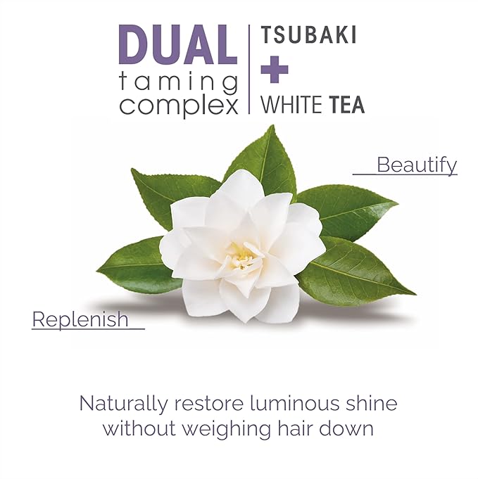 Giovanni 2chic Ultra-Shine Anti-Frizz Smoothing Hair Serum, 2.75 oz – All Hair Types, Dual Taming Complex of Tsubaki Seed Oil & White Tea, Detangles, Smooths & Conditions, Tames Frizz & Flyaways