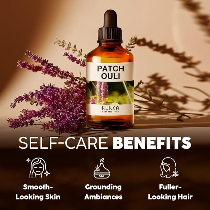 KUKKA essential oils 100% Pure & Natural Patchouli Essential Oil for Skin, Diffuser & Soap Making DIY(4 Fl Oz/118 ml)