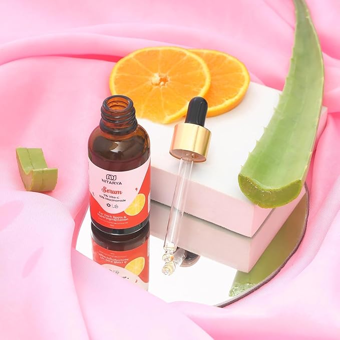 Face Serum for Dark Spots and Hyperpigmentation with 5% Vita C, 10% Niacinamide, Reveals Even Skin Tone 30 ml