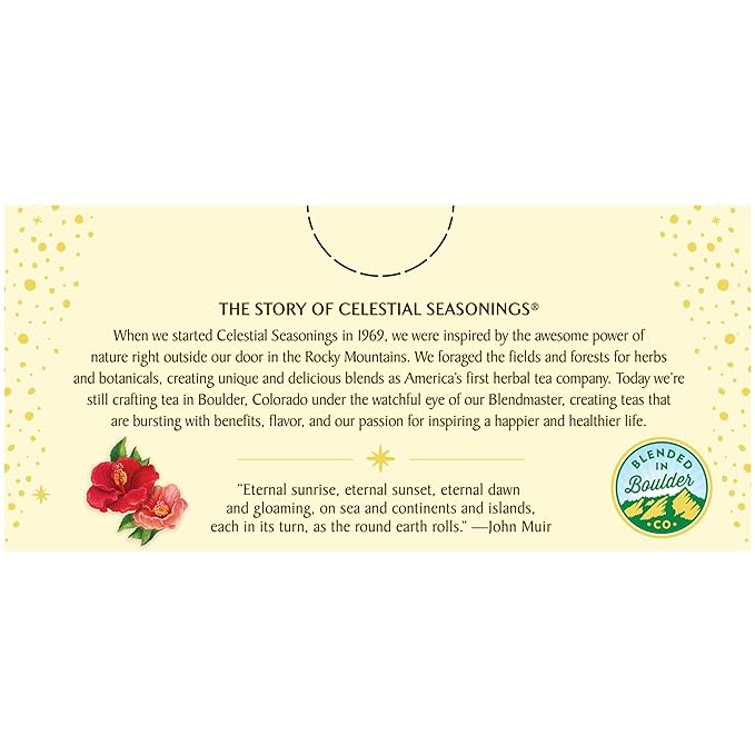 Celestial Seasonings Hibiscus Tea, Red Zinger Herbal Tea, Caffeine Free, 20 Tea Bags