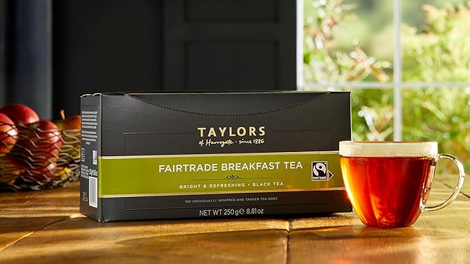 Taylors of Harrogate Fairtrade Breakfast, 100 Count (Pack of 1)