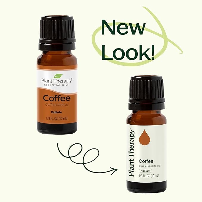 Plant Therapy Coffee Essential Oil 100% Pure, Undiluted, Natural Aromatherapy, Therapeutic Grade 10 mL (1/3 oz)